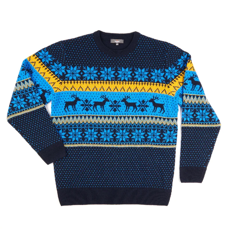 Mountain Ridge Men's Alpine Jacquard Crew Neck