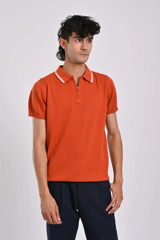 TIPPING COLLAR KNITTED POLO