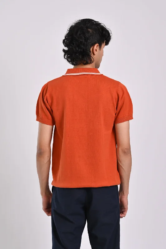 TIPPING COLLAR KNITTED POLO