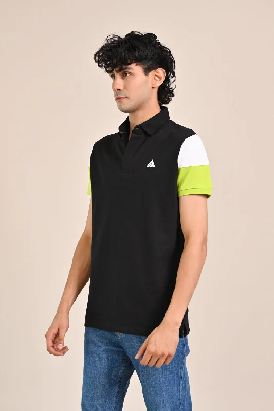 CONTRAST SLEEVE POLO