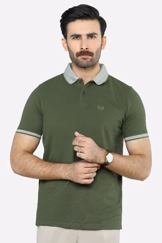 Jacquard Collar Polo