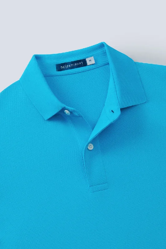 VISDRY™ Pique Polo | Blue P306UZ