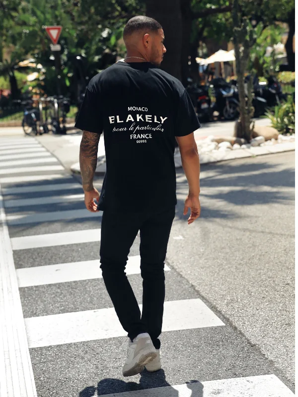 Monaco Relaxed T-Shirt - Black