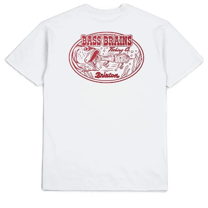 Brixton Bass Brains Swim T-Shirt - White