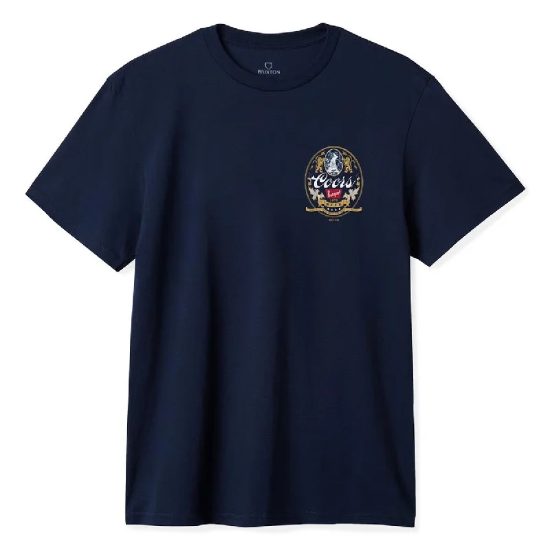 Brixton x Coors Mtn T-Shirt - Navy