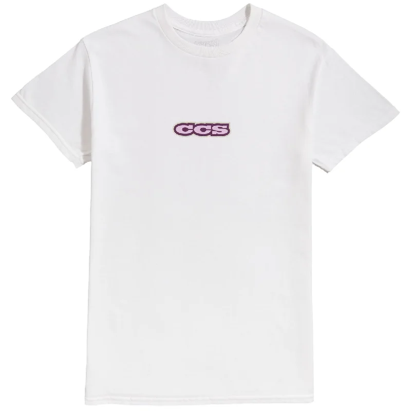 CCS 96 Logo T-Shirt - White/Lilac/Silver