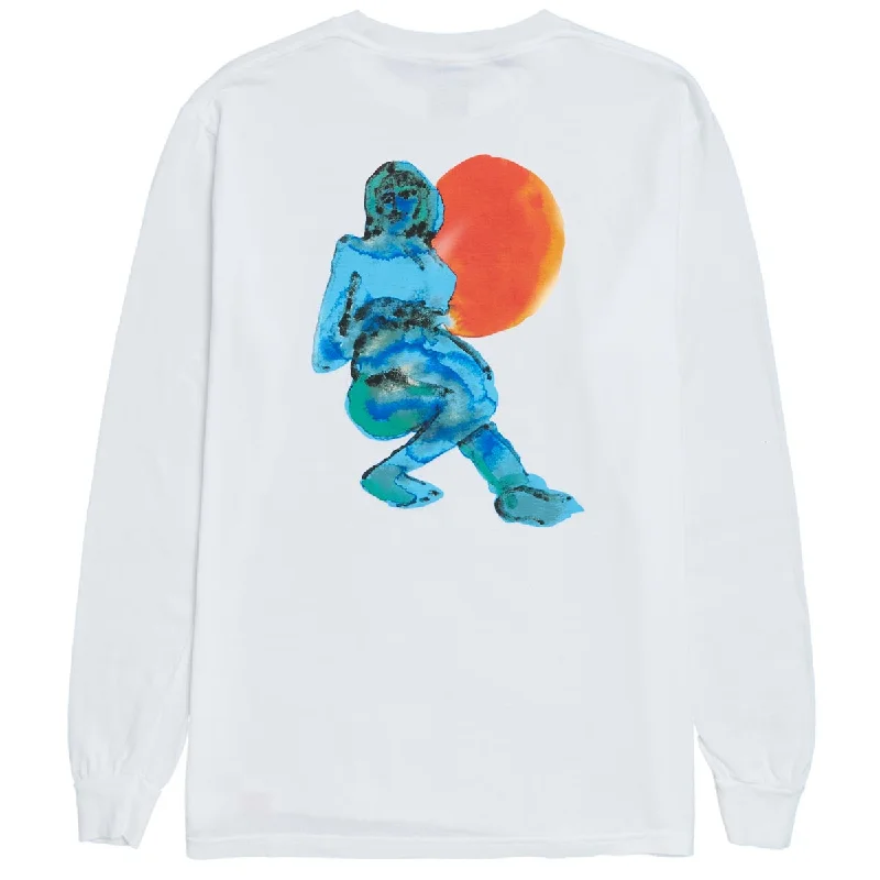 Chocolate Dream Beach Long Sleeve T-Shirt - White