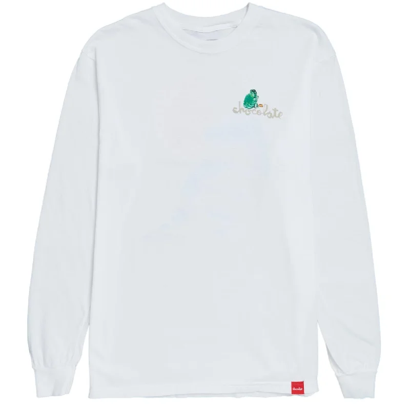 Chocolate Dream Beach Long Sleeve T-Shirt - White