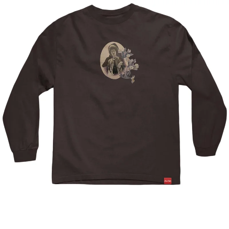 Chocolate Dru-Sign Long Sleeve T-Shirt - Brown