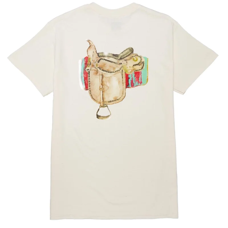 Chocolate Saddle T-Shirt - Cream