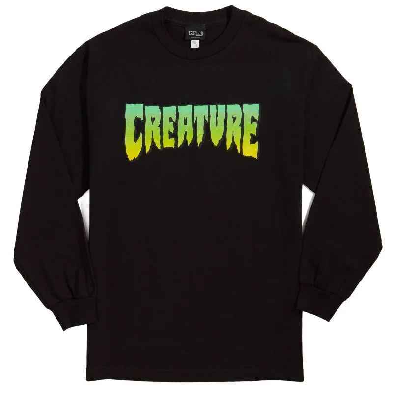 Creature Logo Long Sleeve T-Shirt - Black