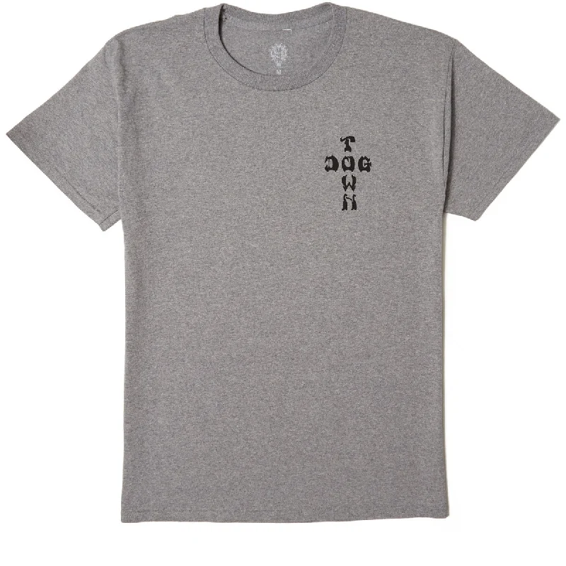 Dogtown Cross Logo T-Shirt - Oxford Grey/Black