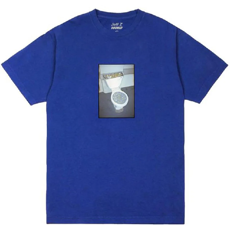 Doomed X Jeff Z Ashtray T-Shirt - Blue