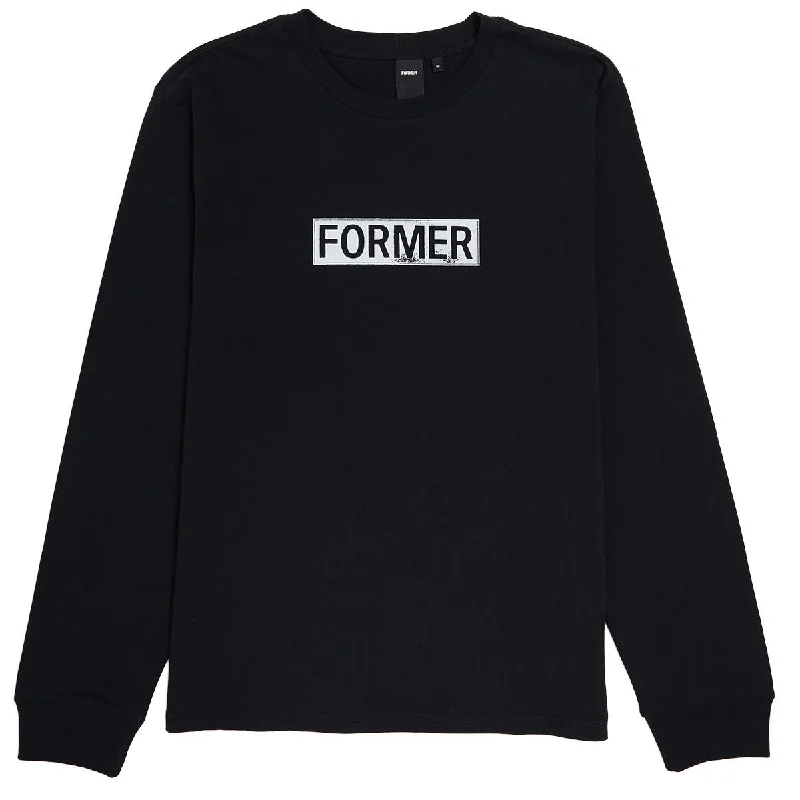 Former Legacy Plate Long Sleeve T-Shirt - Black