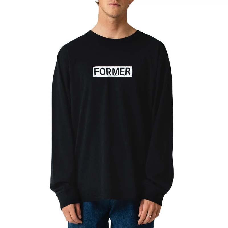 Former Legacy Plate Long Sleeve T-Shirt - Black