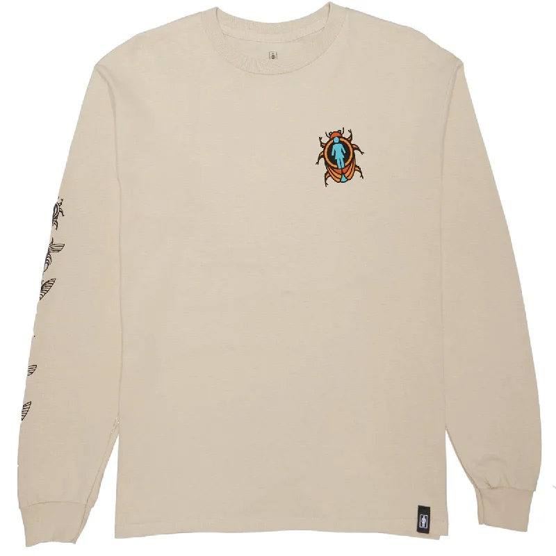 Girl Beetle Attack Long Sleeve T-Shirt - Cream