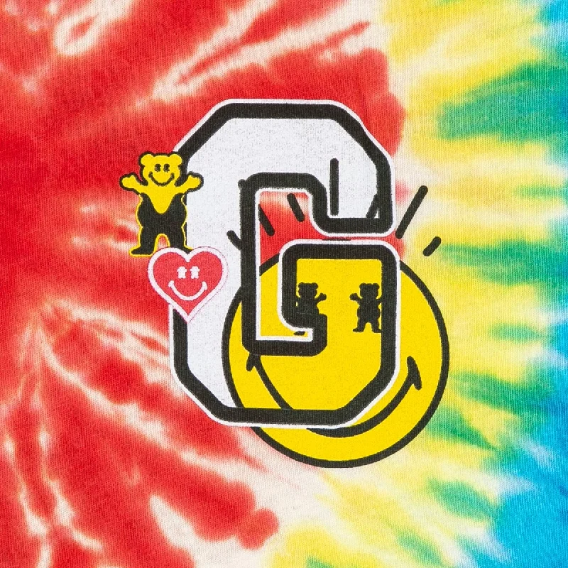 Grizzly x Smiley World T-Shirt - Tie Dye