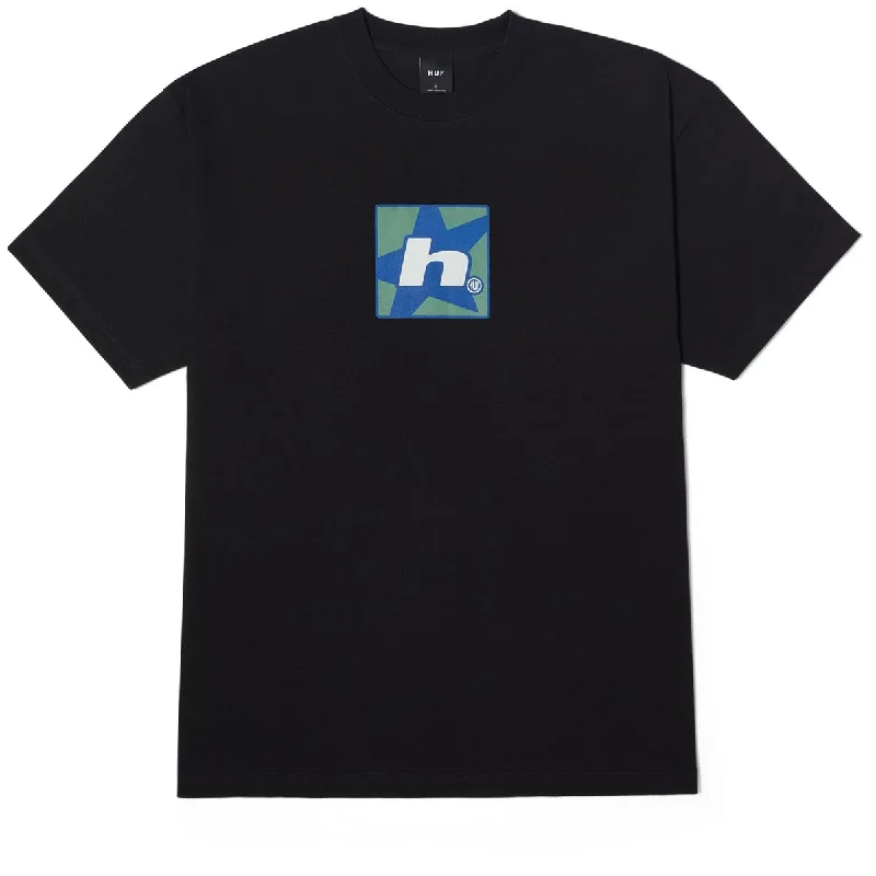 Huf H Star T-Shirt - Black