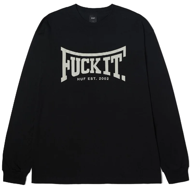 Huf Throwing Hands Long Sleeve T-Shirt - Black