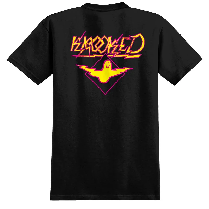 Krooked Bird Lightening T-Shirt - Black/Magenta/Yellow