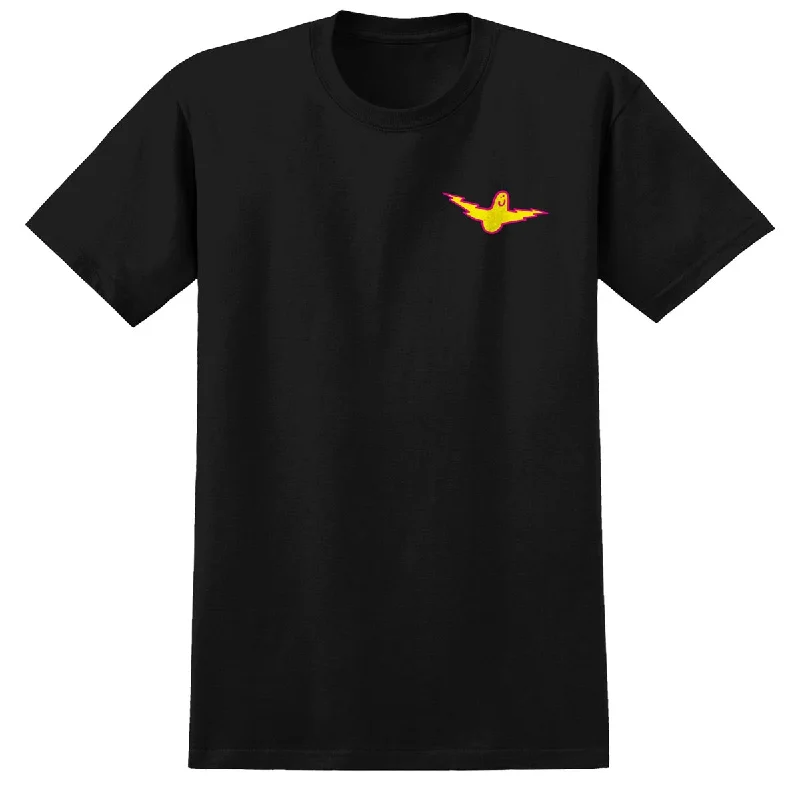 Krooked Bird Lightening T-Shirt - Black/Magenta/Yellow