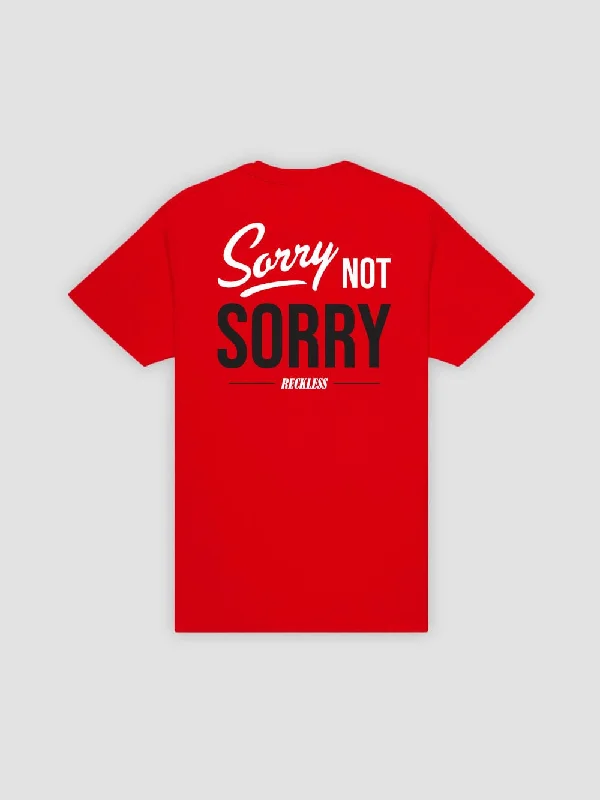 Not Sorry Tee - Red