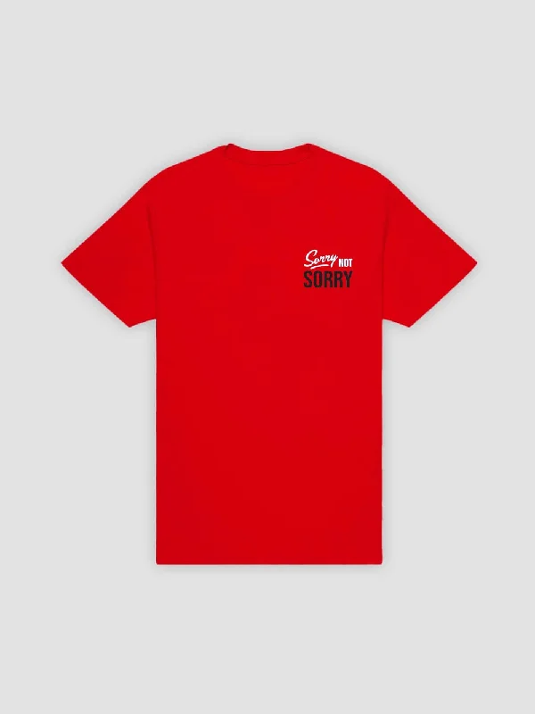 Not Sorry Tee - Red