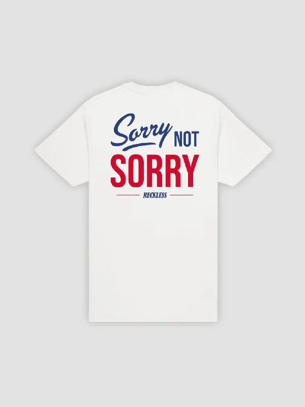 Not Sorry Tee - White