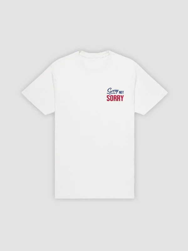 Not Sorry Tee - White