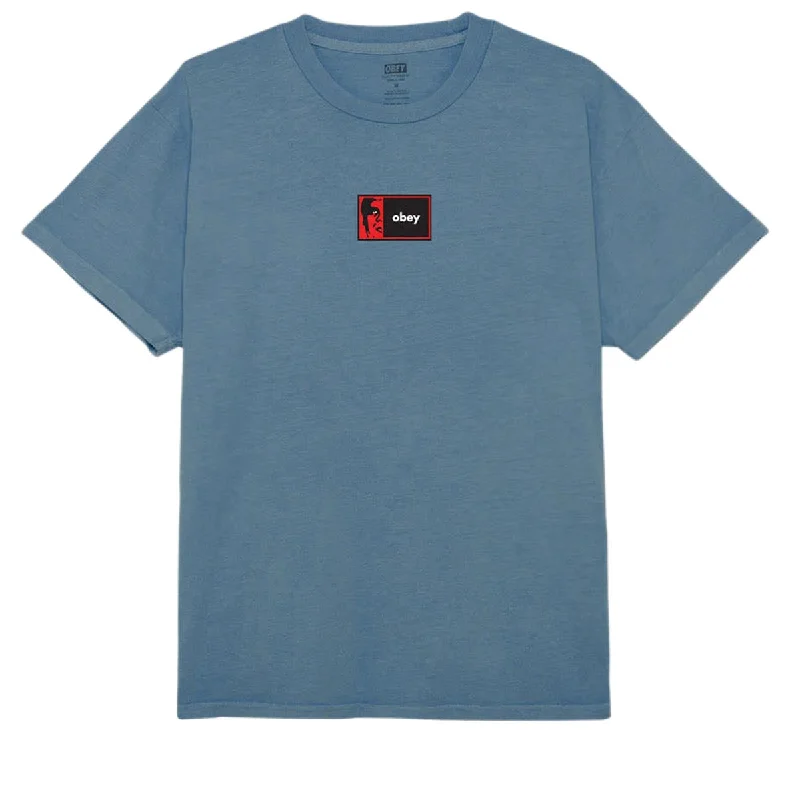 Obey Half Icon T-Shirt - Pigment Coronet Blue