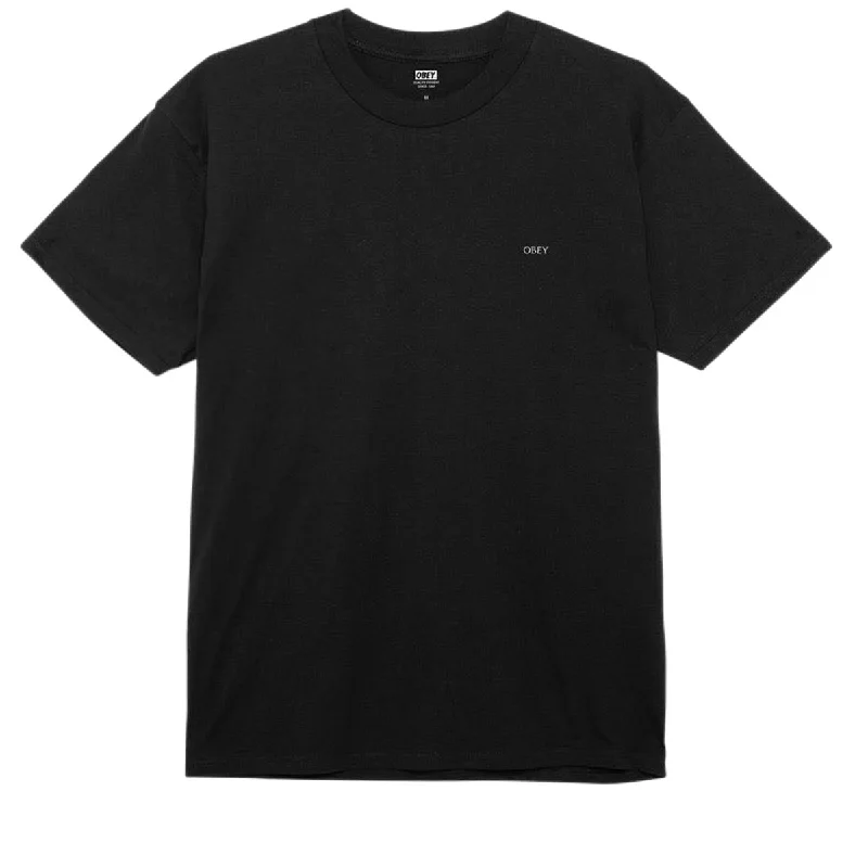 Obey Ripped Icon T-Shirt - Black