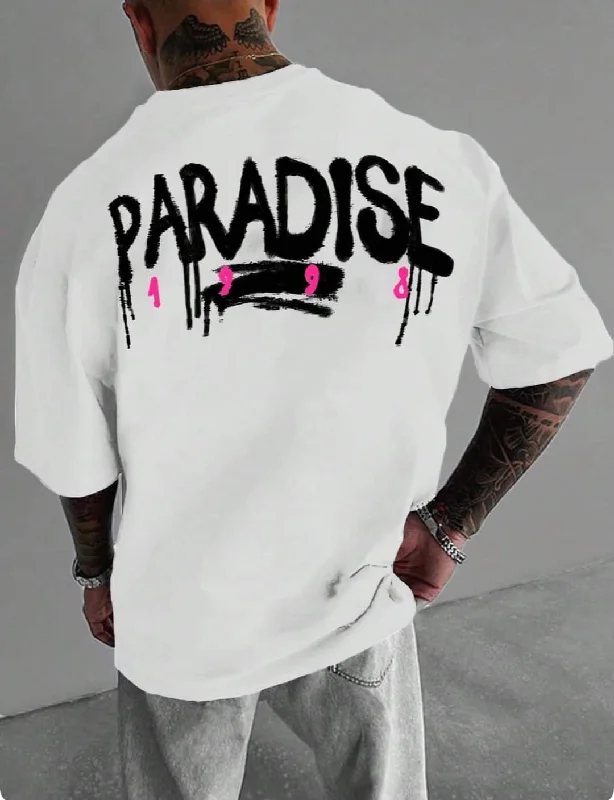 Paradise men tshirt oversized