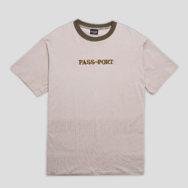 Pass~Port Official Contrast Organic Tee - Khaki