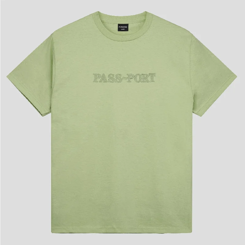 PASS~PORT ""OFFICIAL EMBROIDERY"" TEE STONEWASH GREEN