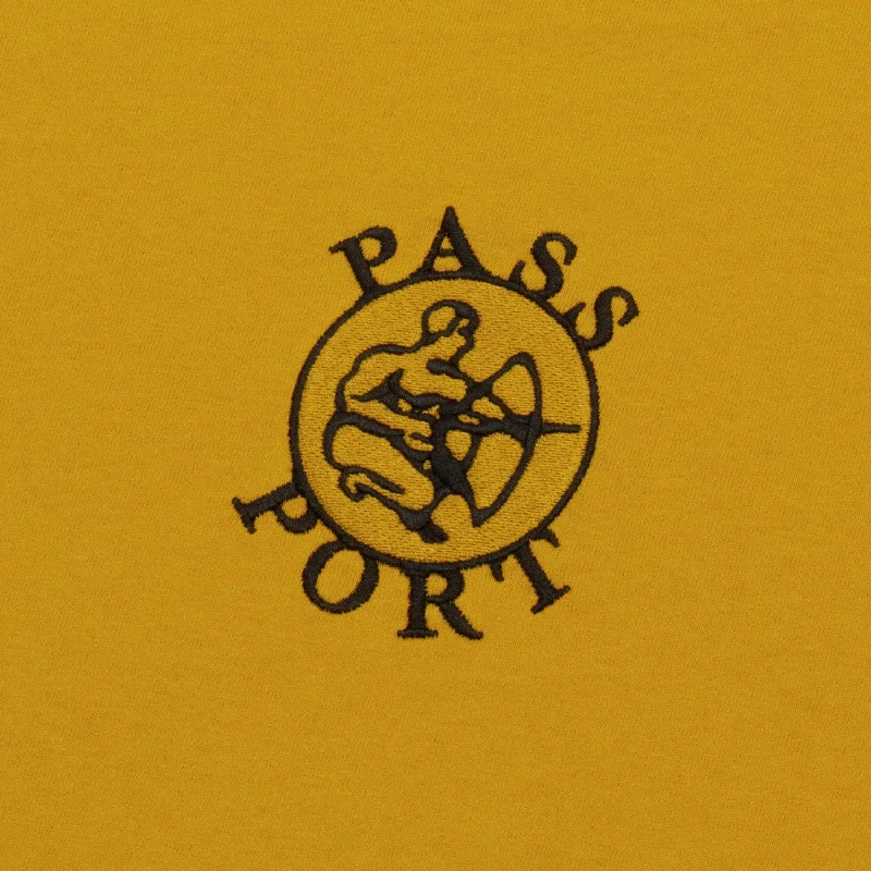 Pass~Port Potters Mark Embroidery Tee - Gold