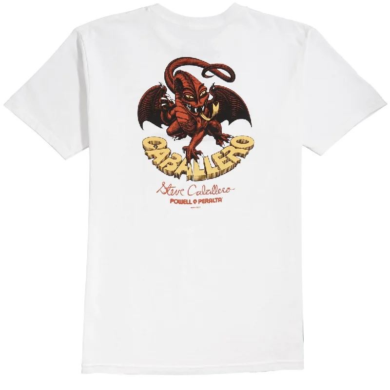 Powell-Peralta Cab Classic Dragon II T-Shirt - White