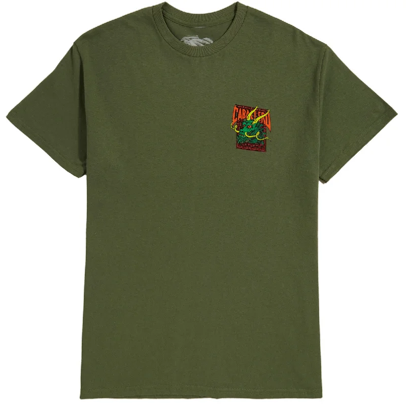 Powell-Peralta Caballero Street Dragon T-Shirt - Military Green