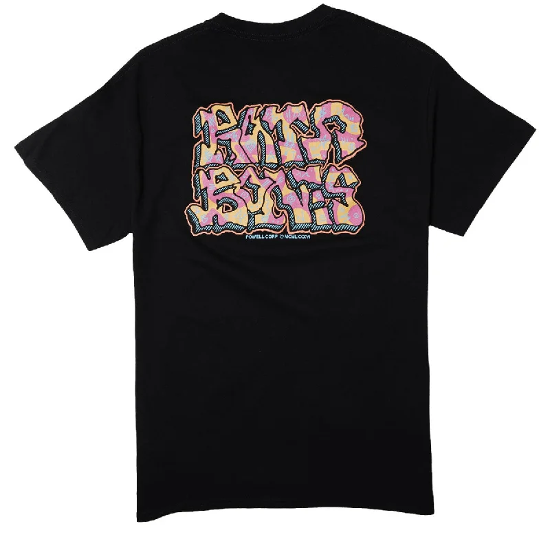 Powell-Peralta Rat Bones Grafitti T-Shirt - Black