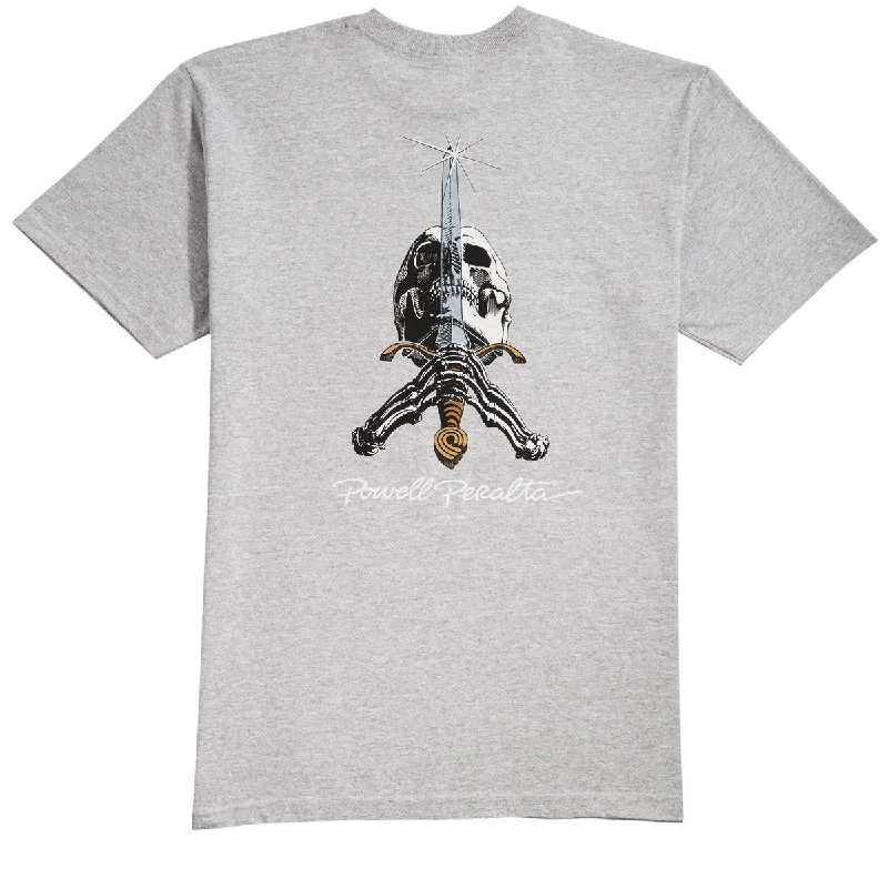 Powell-Peralta Skull and Sword T-Shirt - Athletic Heather