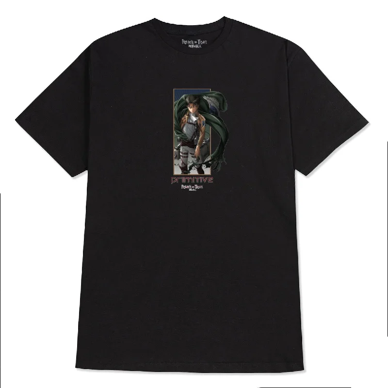 Primitive x Titans Levi T-Shirt - Black