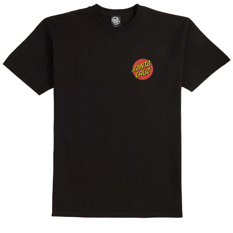 Santa Cruz Classic Dot Chest T-Shirt - Black