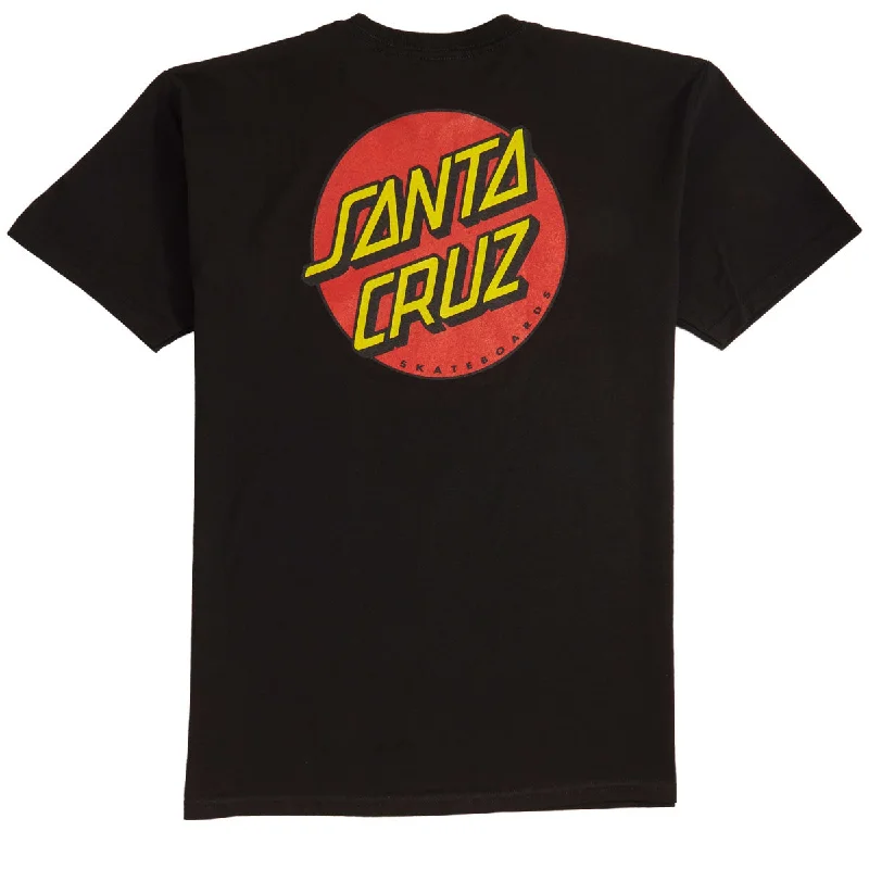 Santa Cruz Classic Dot Chest T-Shirt - Black