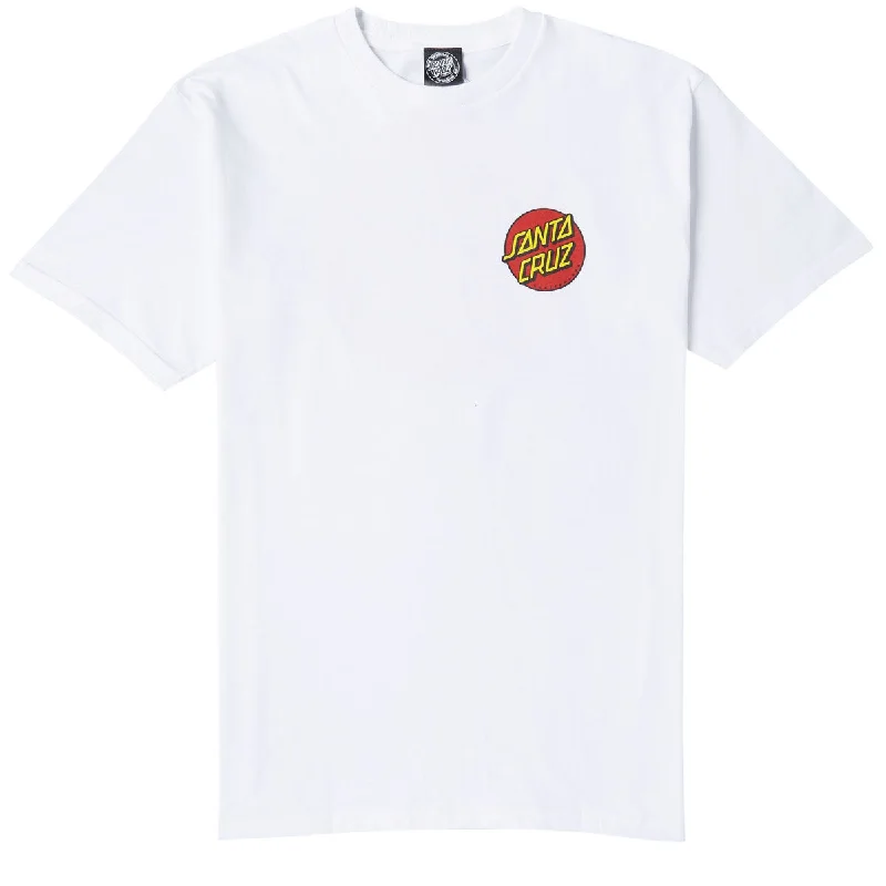 Santa Cruz Classic Dot Chest T-Shirt - White