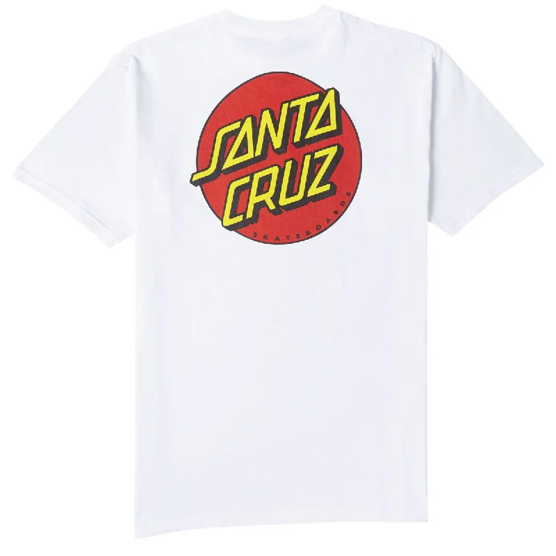 Santa Cruz Classic Dot Chest T-Shirt - White