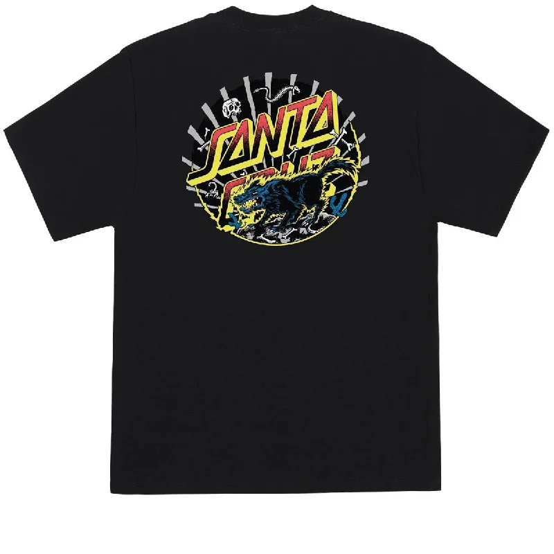 Santa Cruz Kendall Wolf Dot T-Shirt - Black