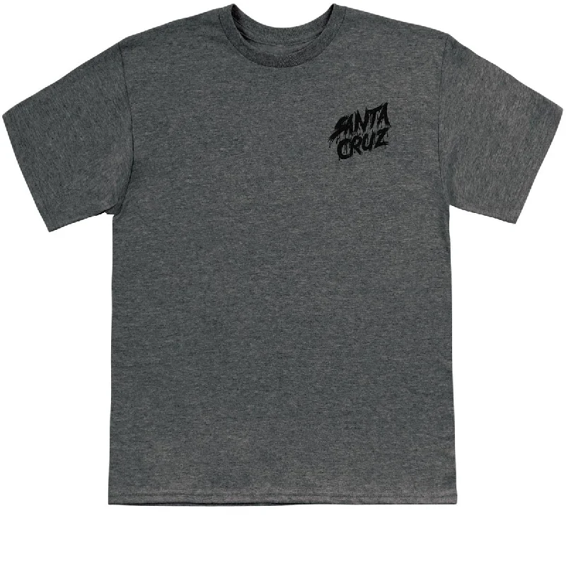 Santa Cruz Meek Concrete Slasher T-Shirt - Dark Grey Heather