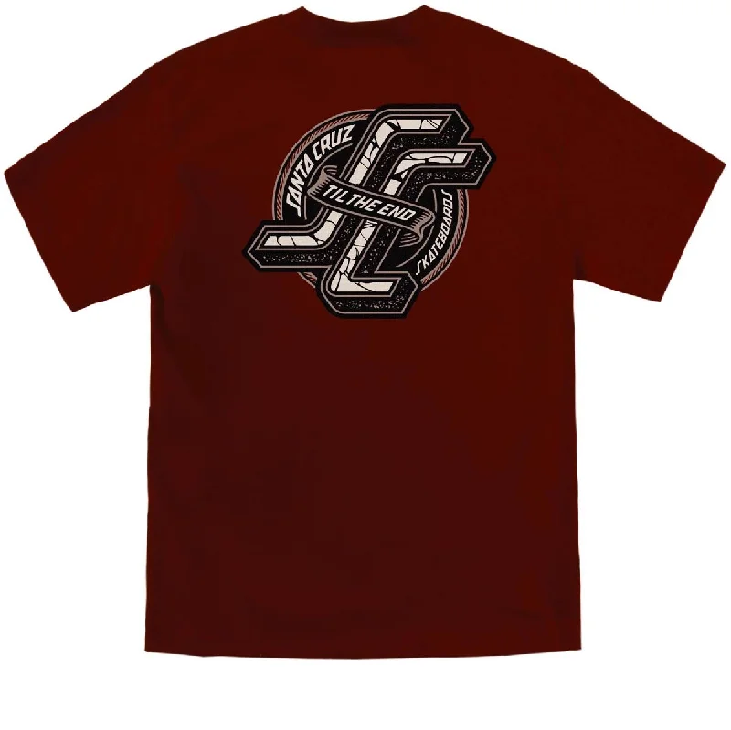 Santa Cruz OG TTE T-Shirt - Burgundy