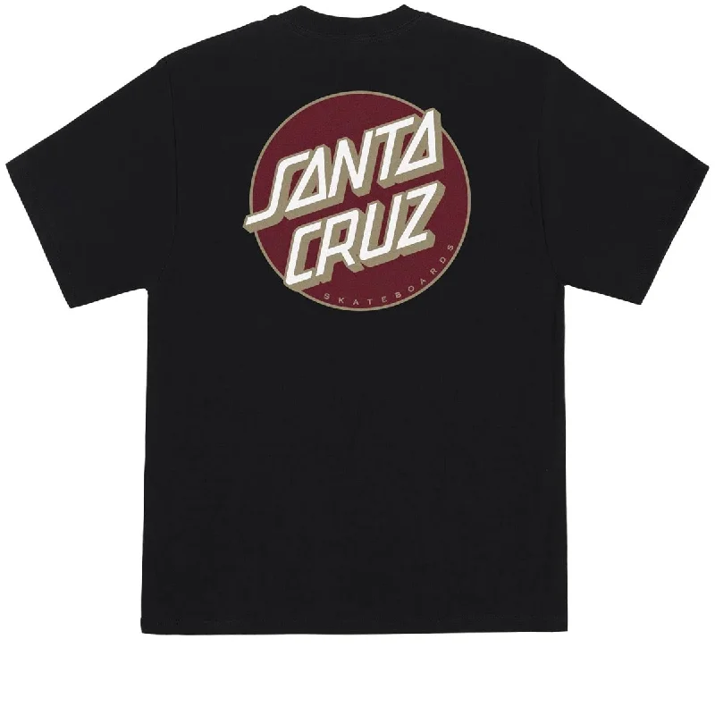 Santa Cruz Other Dot T-Shirt - Black/Burgundy