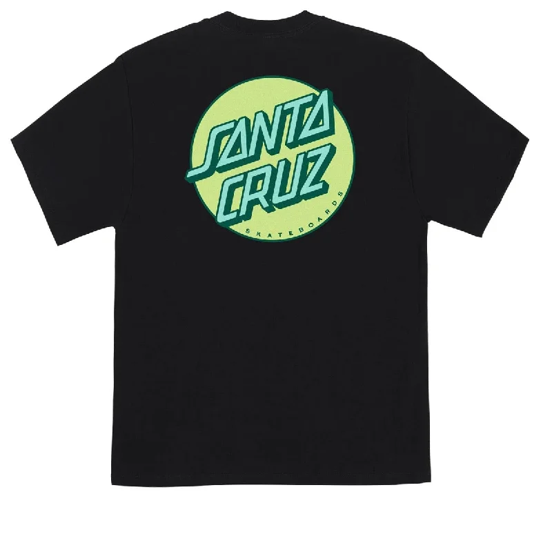 Santa Cruz Other Dot T-Shirt - Black/Key Lime