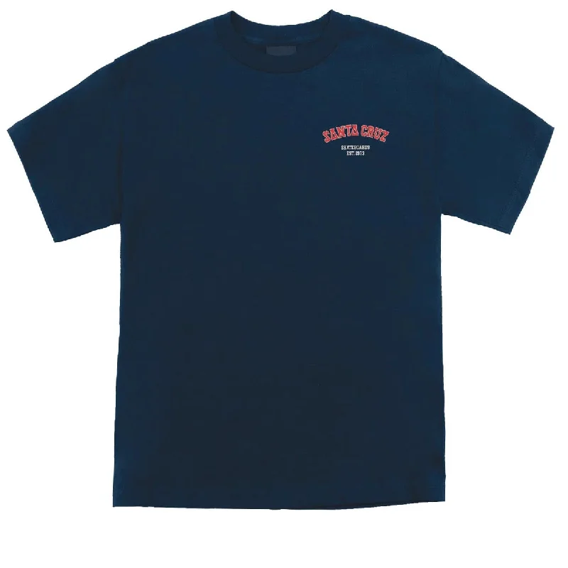 Santa Cruz Screaming Foam Hand T-Shirt - Navy